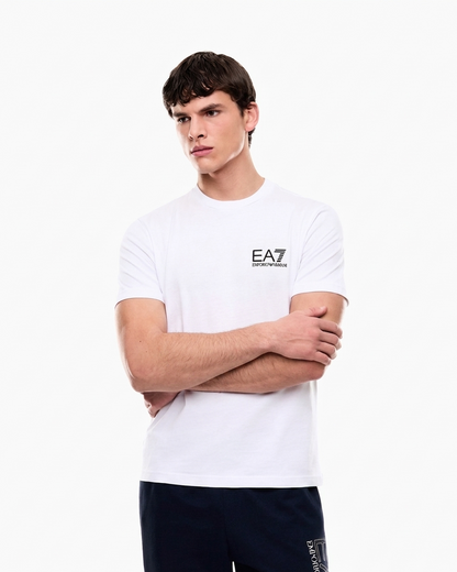 EA7 Emporio Armani – Vertical Logo Graphic Cotton T-Shirt