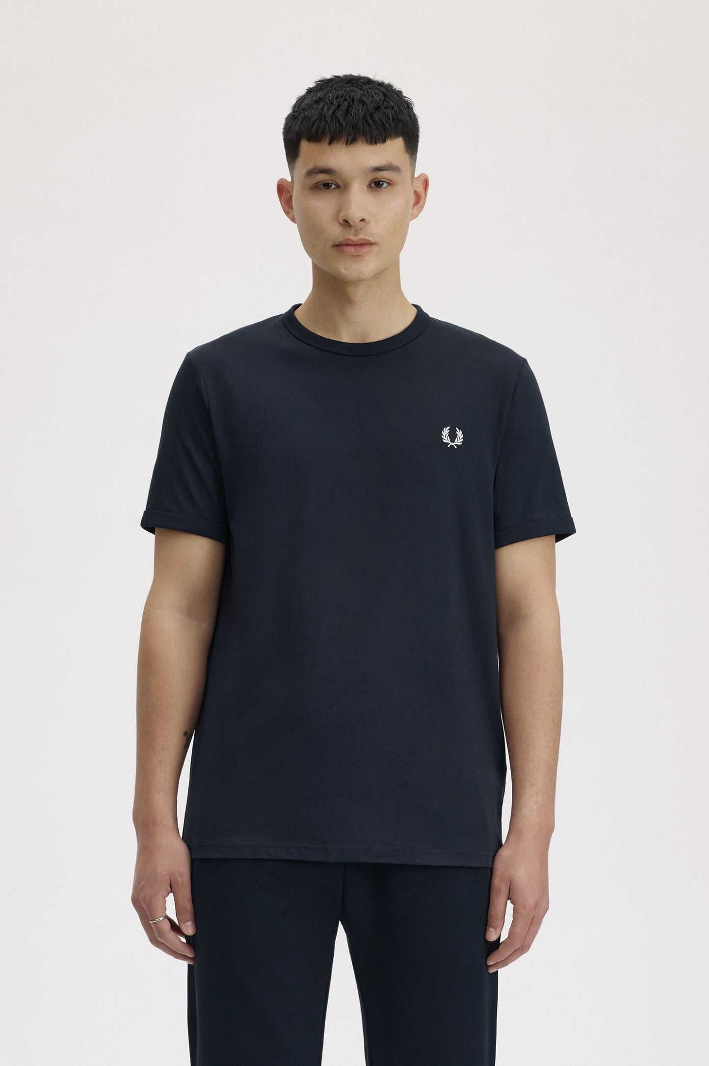 Fred Perry Essential Crew Neck T-Shirt – Navy