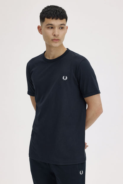 Fred Perry Essential Crew Neck T-Shirt – Navy