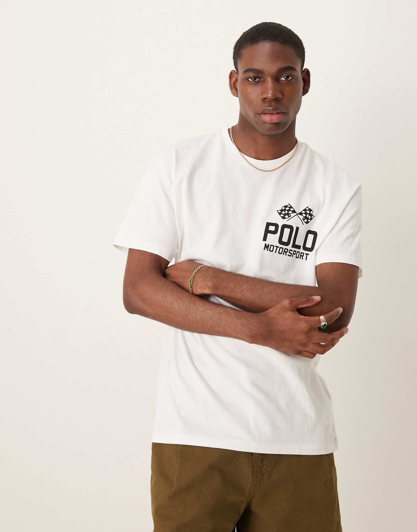 Polo Ralph Lauren Motorsport Graphic T-Shirt – White