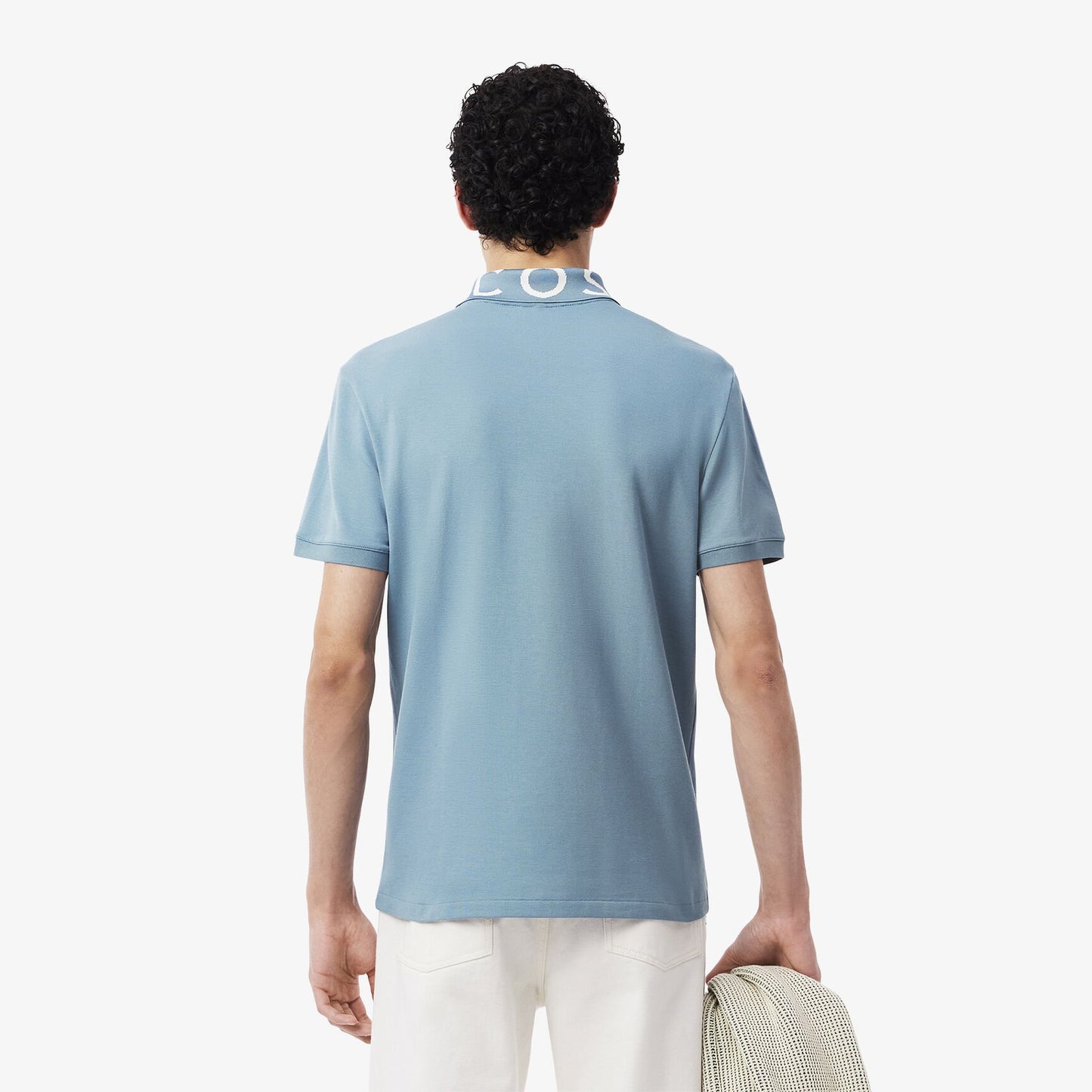 Lacoste Slim-Fit Petit Piqué Polo Shirt with Branded Jacquard Collar