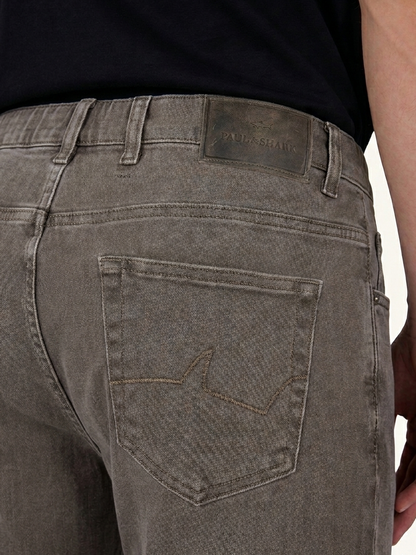 Paul & Shark - Slim-Fit Garment-Dyed Jeans in Grey Olive
