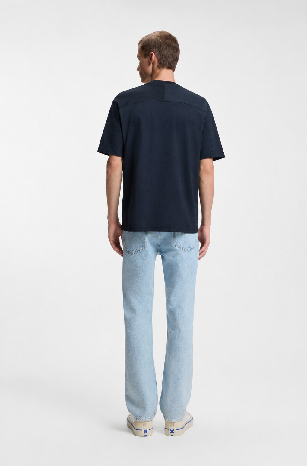 BOSS Regular-Fit Mesh Graphic Tee