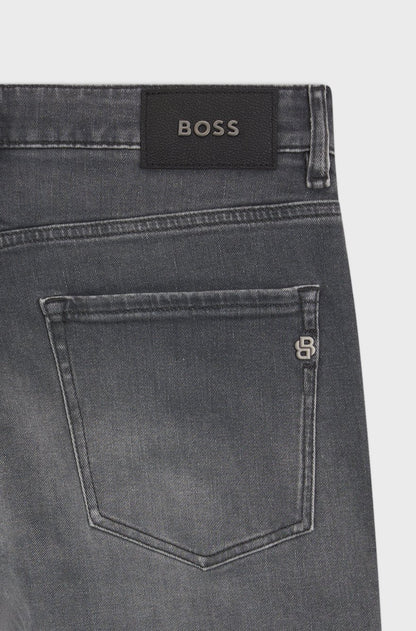 DELAWARE SLIM-FIT JEANS IN SUPER-SOFT GREY DENIM