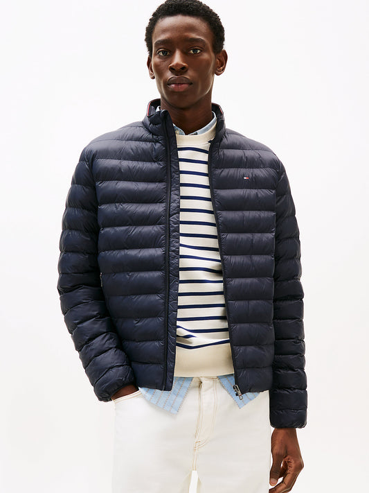 Tommy Hilfiger Men’s Essential Quilted Packable Puffer Jacket – Navy Blue