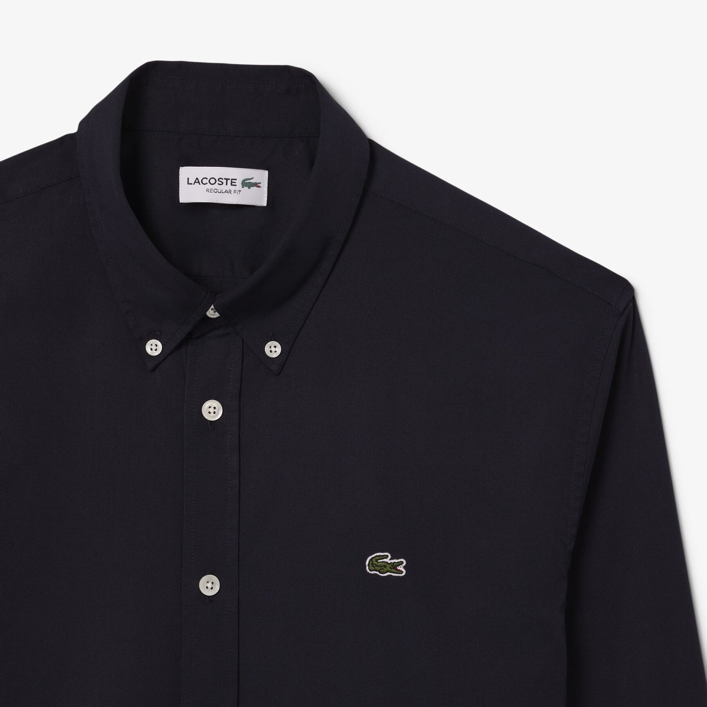 Lacoste Regular Fit Premium Cotton Shirt – Deep Black