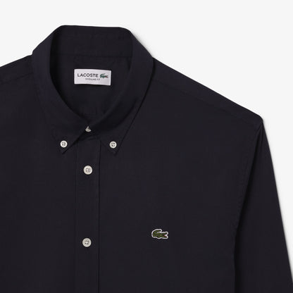 Lacoste Regular Fit Premium Cotton Shirt – Deep Black
