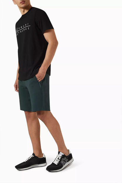 Armani Exchange Regular-Fit Cotton Outlined Logo T-Shirt
