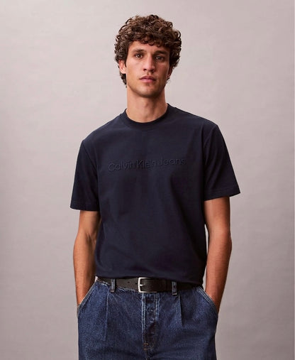 Calvin Klein Jeans – Embossed Logo Cotton Slim-Fit T-Shirt