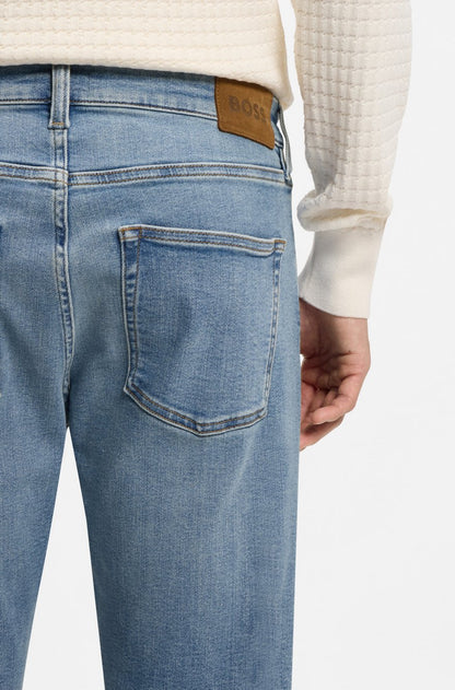 SLIM-FIT JEANS IN BLUE PERFORMANCE-STRETCH DENIM