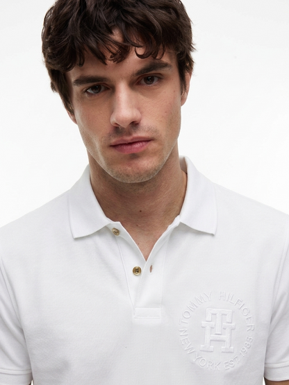 Tommy Hilfiger Embossed Monotype Piqué Polo