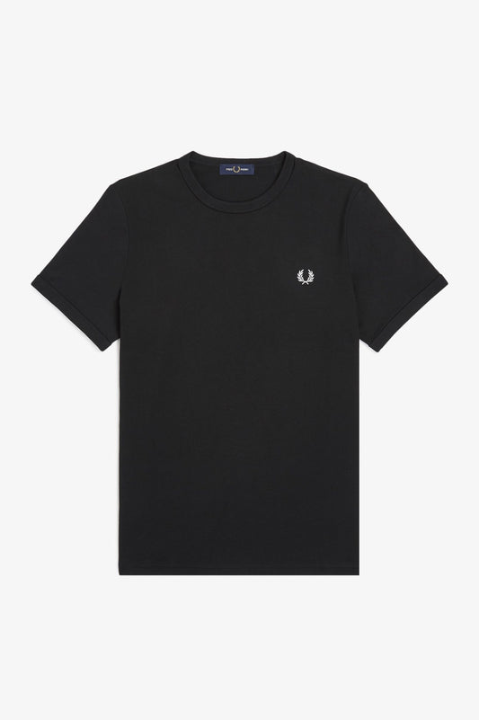 Fred Perry Laurel Wreath Graphic T-Shirt – Black