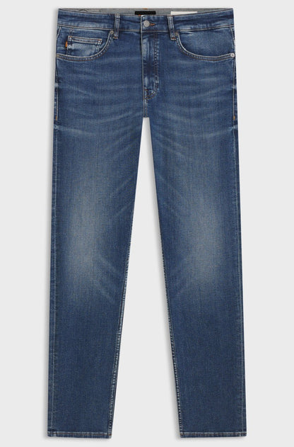 DELAWARE SLIM-FIT JEANS IN BLUE SUPER-STRETCH DENIM