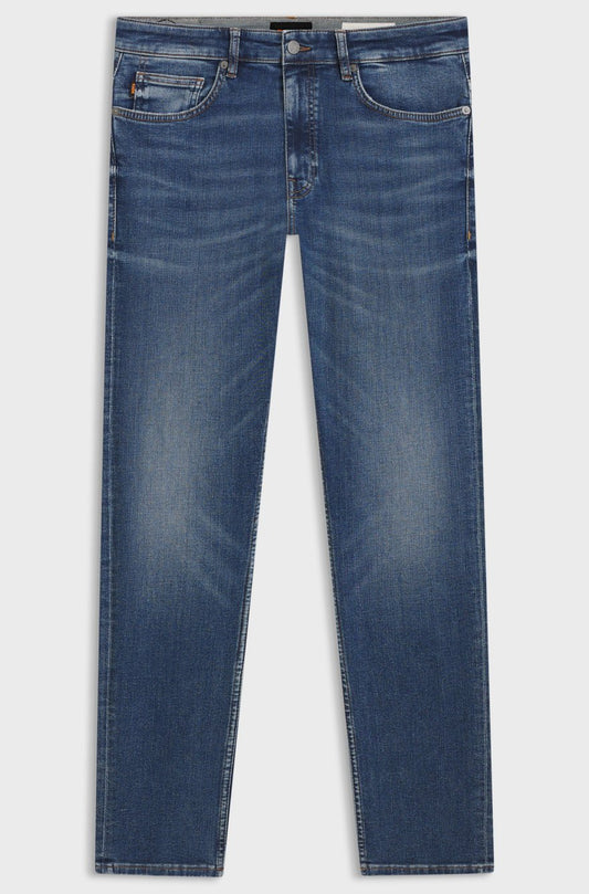 DELAWARE SLIM-FIT JEANS IN BLUE SUPER-STRETCH DENIM
