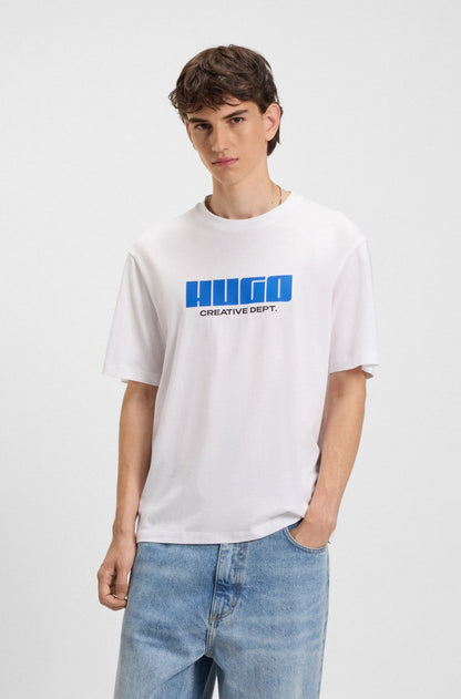 HUGO Relaxed-Fit Cotton T-Shirt with "Creative Dept." Block Logo