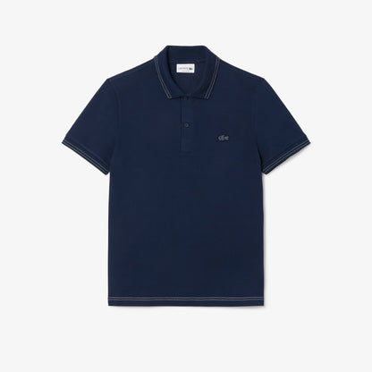 Lacoste Slim Fit Contrast Stitch Cotton Piqué Polo Shirt