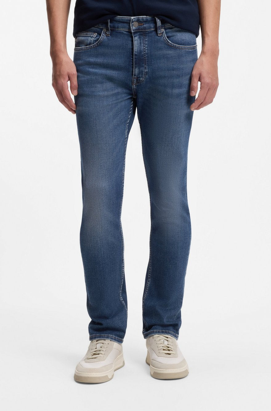 DELAWARE SLIM-FIT JEANS IN BLUE SUPER-STRETCH DENIM