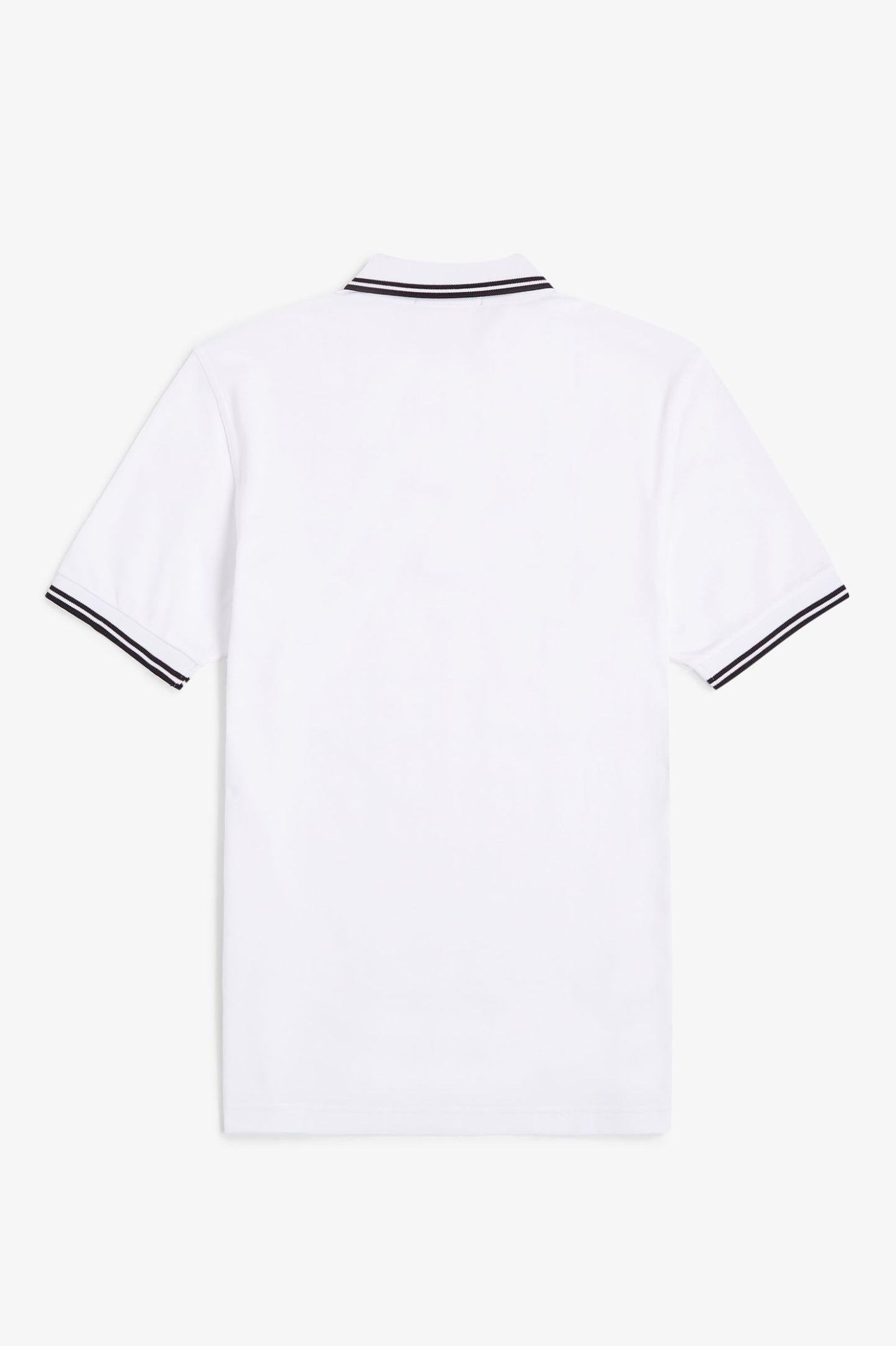 Fred Perry M3600 Twin Tipped Polo Shirt – White & Black