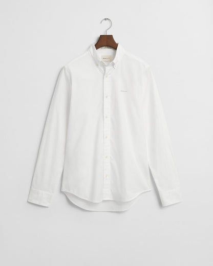 GANT Men's Regular Fit Solid Oxford Shirt – Classic White