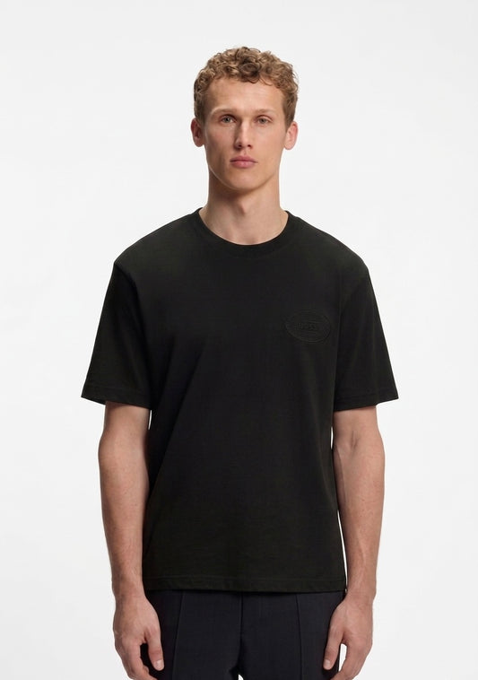 BOSS Relaxed-Fit T-Shirt in Mercerized Heavyweight Cotton – Black