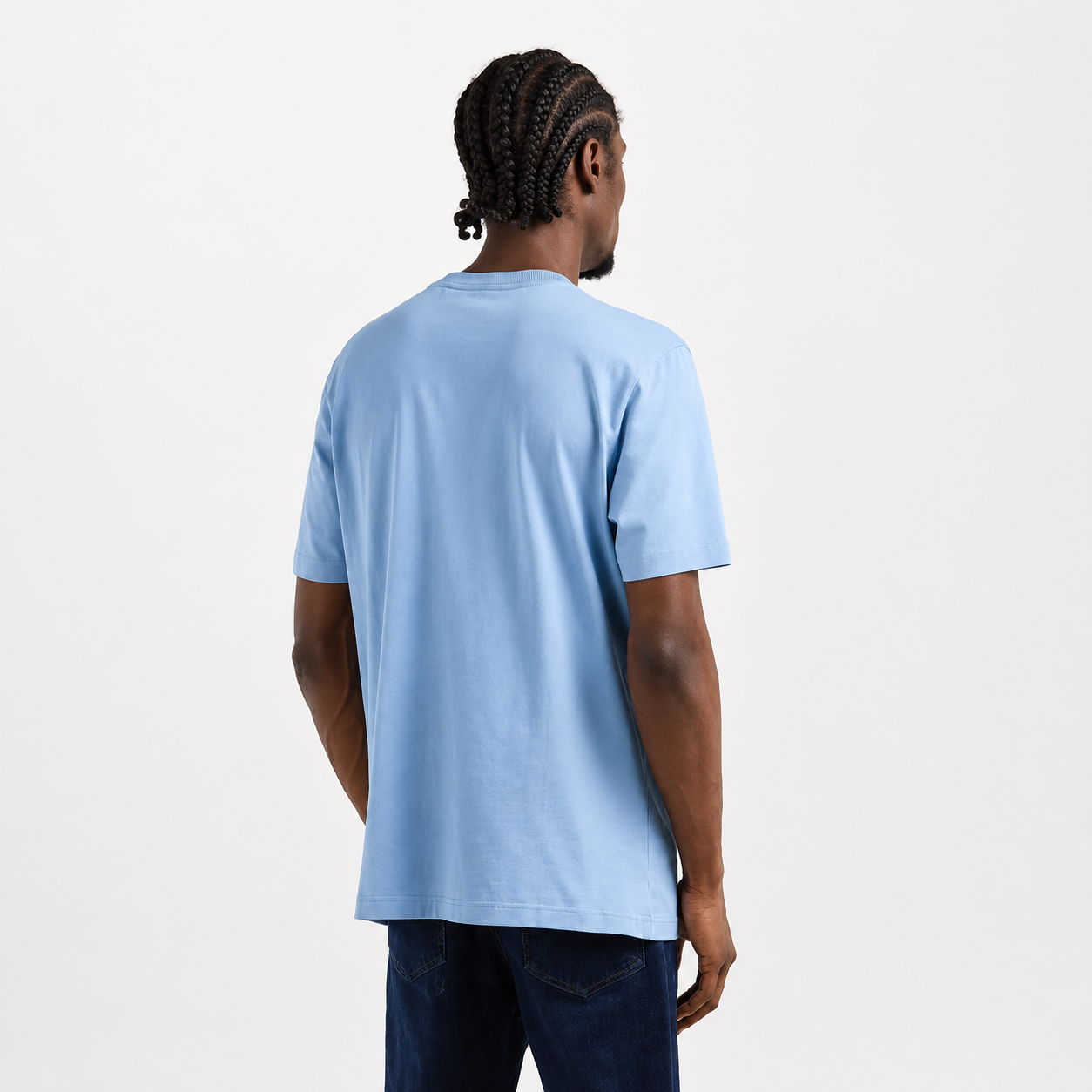BOSS Regular-Fit Cotton T-Shirt with Distressed Stitch-Effect Logo