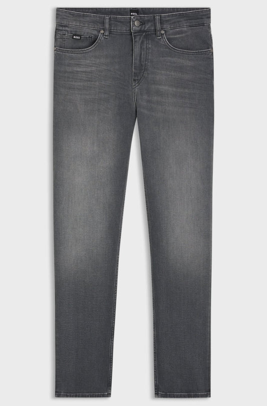 DELAWARE SLIM-FIT JEANS IN SUPER-SOFT GREY DENIM