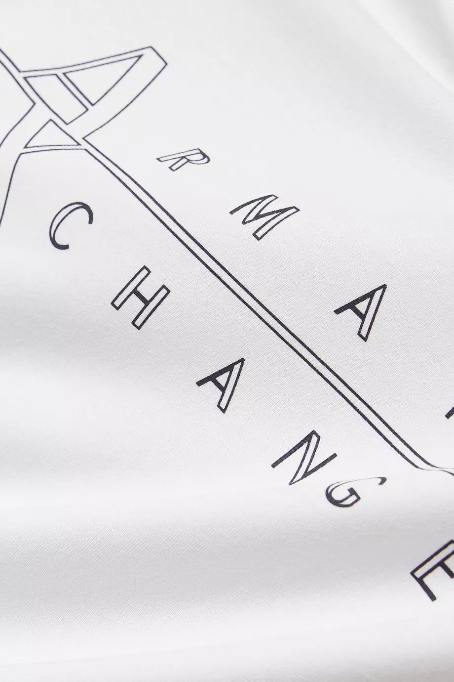 Armani Exchange Regular-Fit Cotton Outlined Logo T-Shirt
