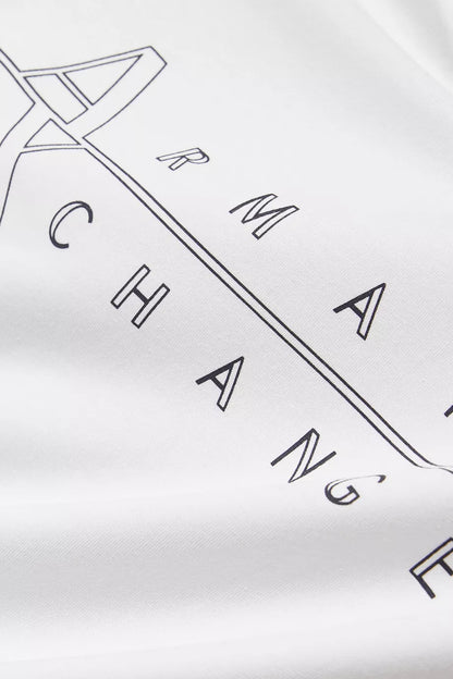 Armani Exchange Regular-Fit Cotton Outlined Logo T-Shirt