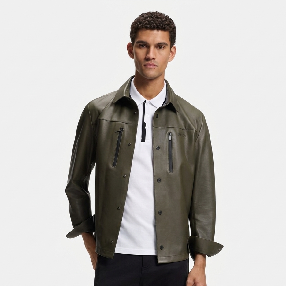 BOSS Slim-Fit Polo Shirt in Performance Cotton with Contrast Placket