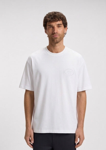 BOSS Relaxed-Fit T-Shirt in Heavyweight Cotton with Oval Logo Branding