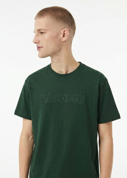 Lacoste Regular-Fit T-shirt in Heavy Cotton Piqué with 3D Raised Embroidery