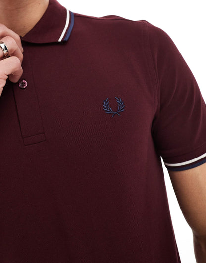 Fred Perry Slim-Fit Twin Tipped Cotton Piqué Polo Shirt